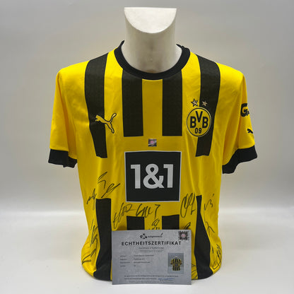 BVB Trikot 2022/2023 Teamsigniert Borussia Dortmund COA Puma L