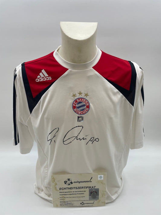 FC Bayern Shirt Markus Schupp signiert Adidas COA Deutschland DFB Autogramm S