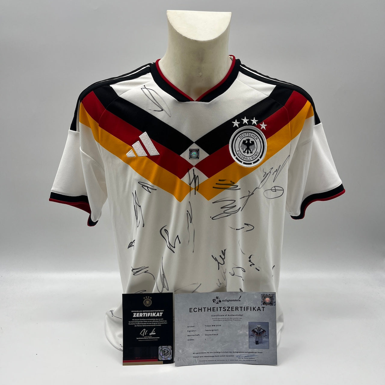 Deutschland Trikot WM 2026 Teamsigniert DFB Adidas neu L