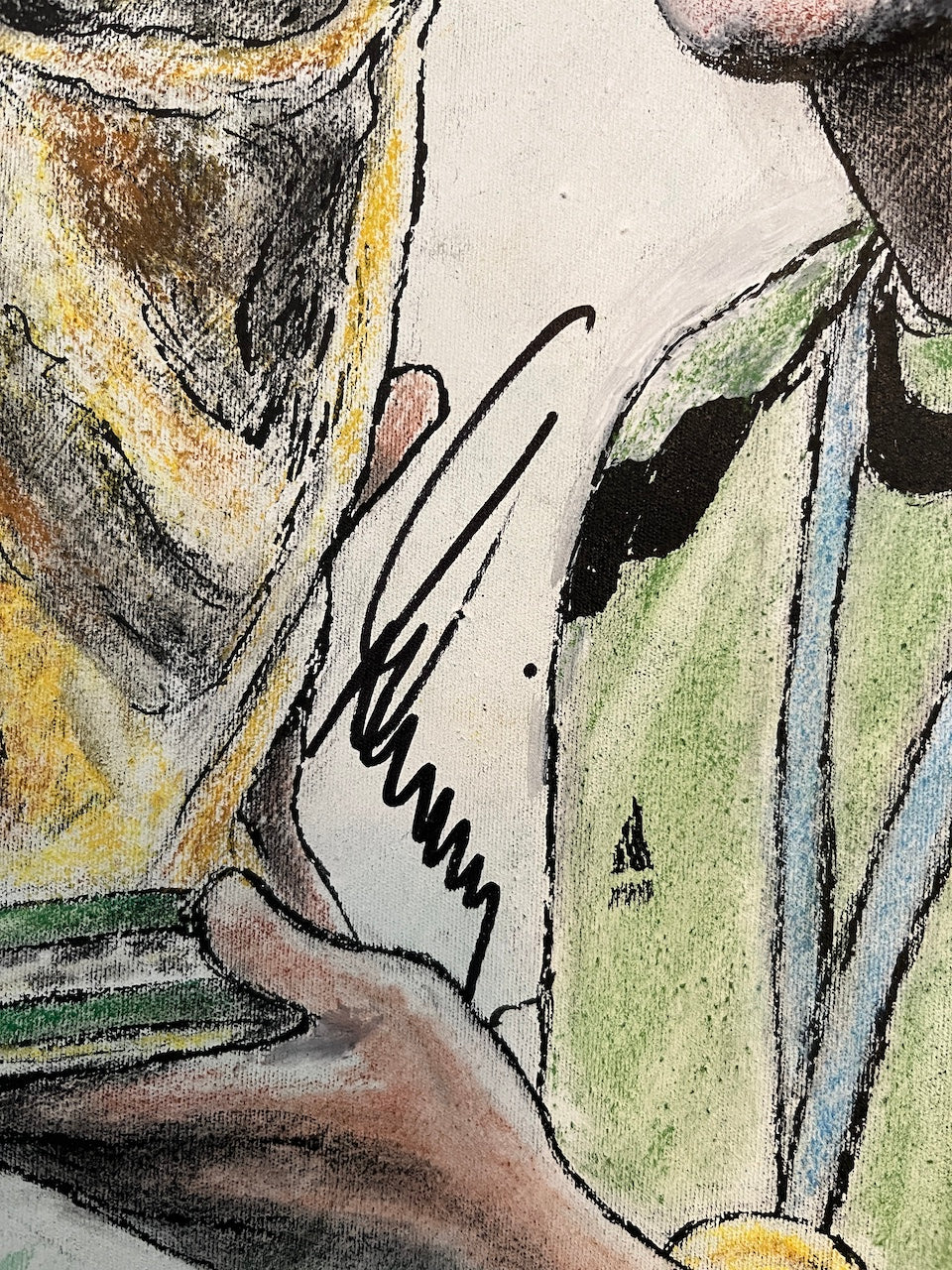 DFB goalkeeper jersey portrait Roman Weidenfeller hand painted adidas s