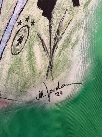 DFB goalkeeper jersey portrait Roman Weidenfeller hand painted adidas s