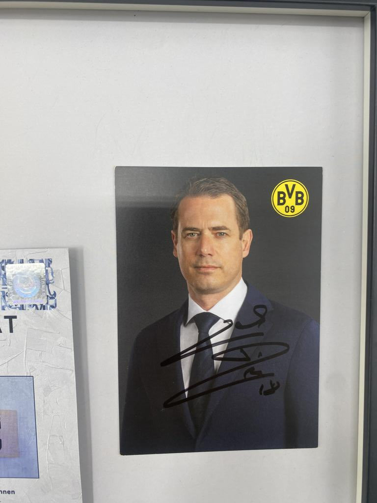 Captain's armband signed by Lars Ricken as part of the Borussia Dortmund COA