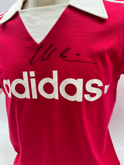 Bayern Munich reproduction jersey, signed by Gerd Müller, Adidas size S