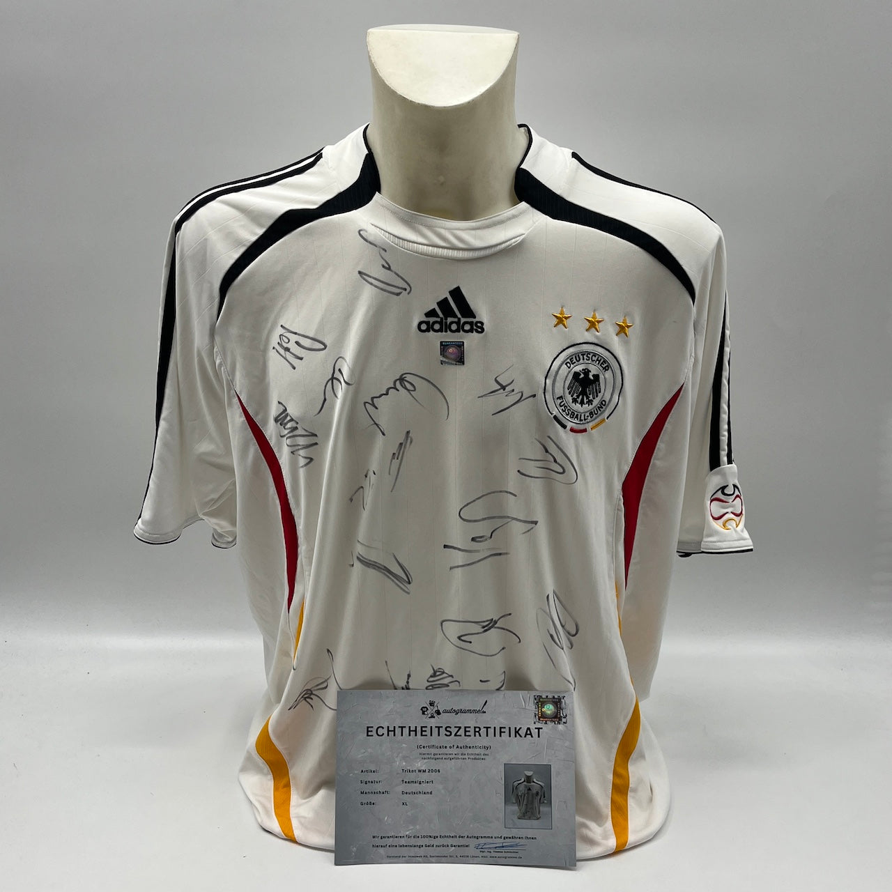 Deutschland Trikot WM 2006 Teamsigniert DFB Adidas XL