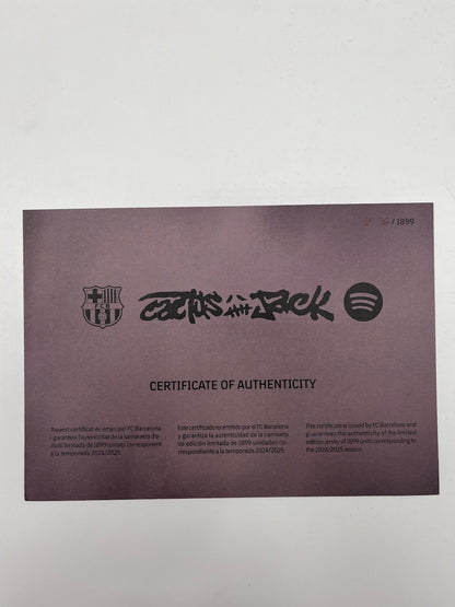 Limitiertes Barcelona x Cactus Jack Trikot 1436/1899 Travis Scott M