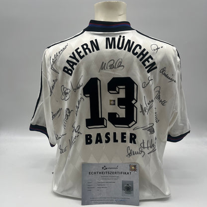 Bayern München Trikot 1996/1997/1998 Teamsigniert Bundesliga COA Adidas XL neu