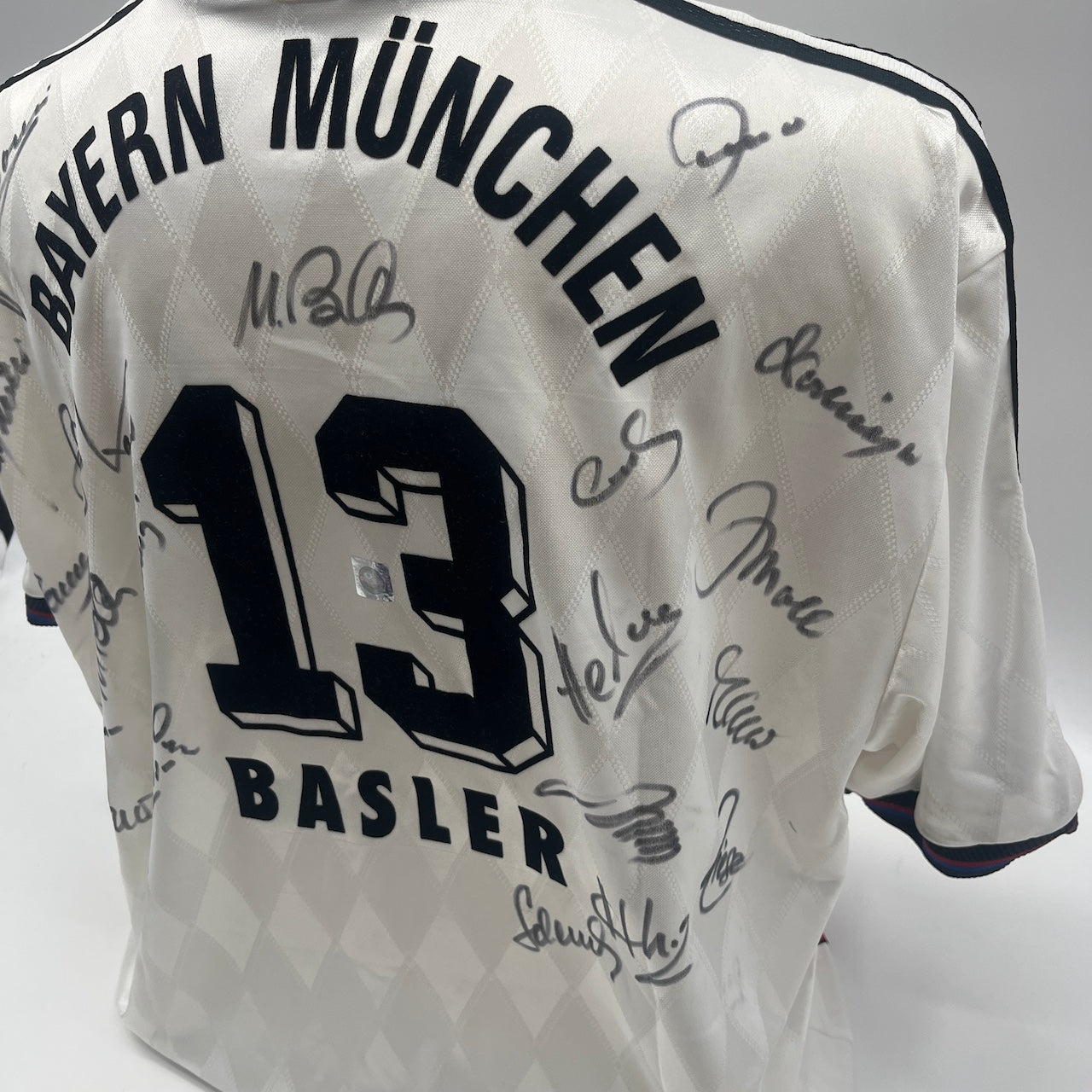 Bayern München Trikot 1996/1997/1998 Teamsigniert Bundesliga COA Adidas XL neu