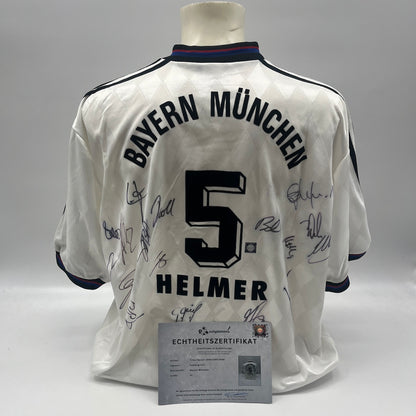 Bayern München Trikot 1996/1997/1998 Teamsigniert Bundesliga Adidas XL