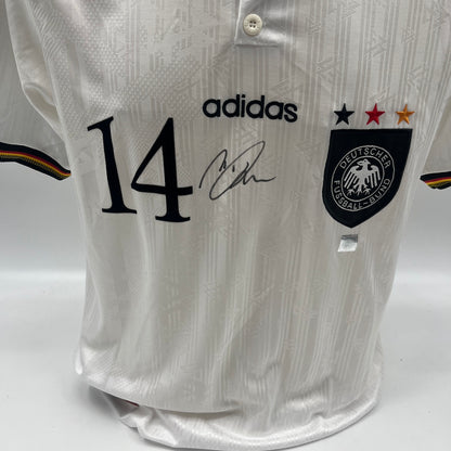 Deutschland Repro Trikot Markus Babbel signiert DFB Neu Autogramm L