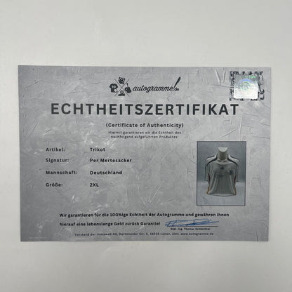 DFB Trikot Per Mertesacker signiert Adidas COA Deutschland Autogramm 2XL