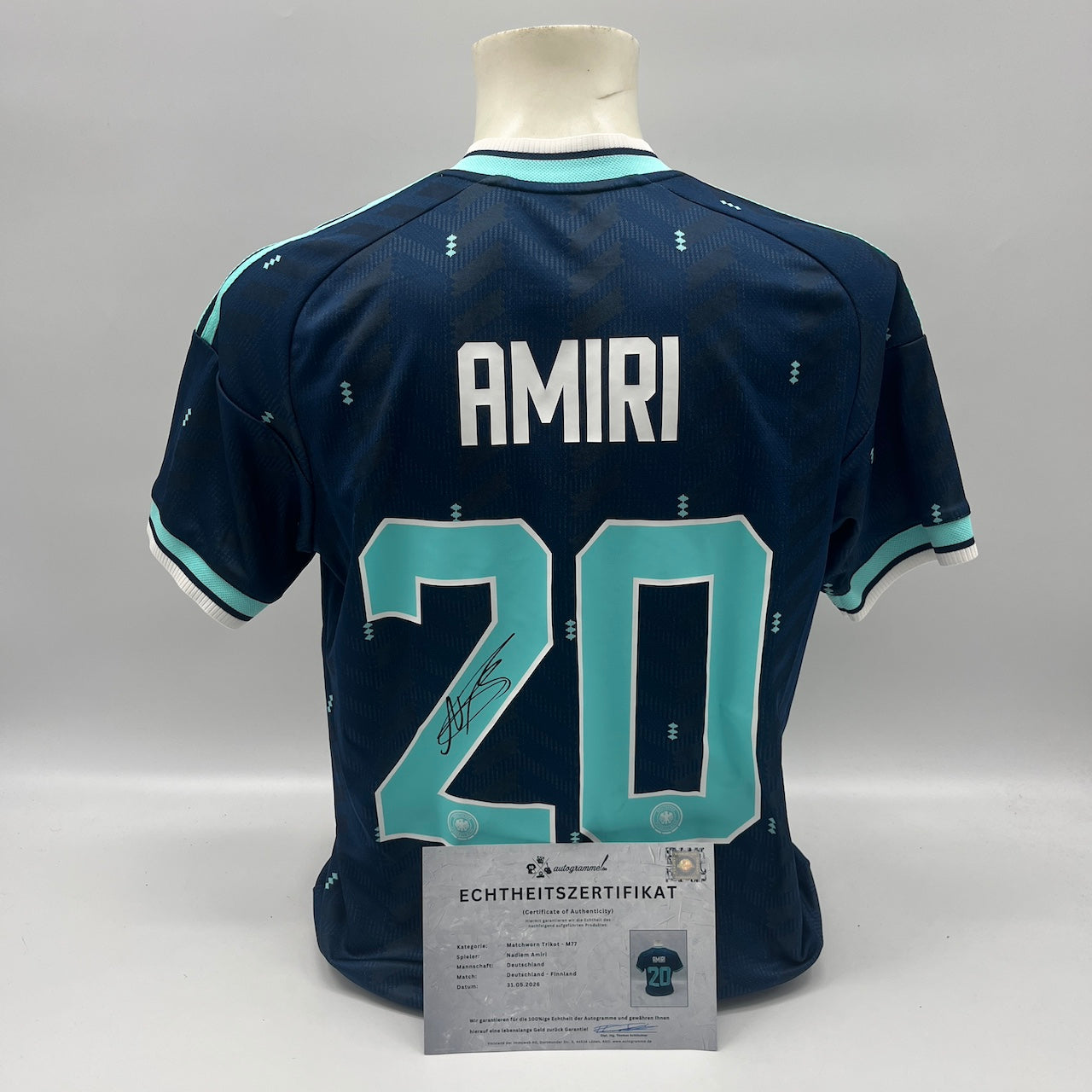Matchworn Deutschland Trikot getragen von Nadiem Amiri 31.05.2026