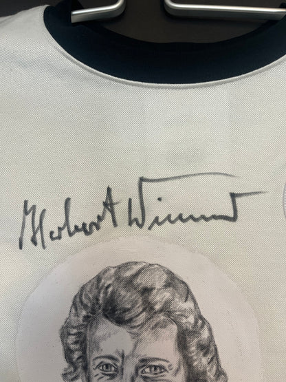 DFB Repro Shirt Portrait Herbert Wimmer, hand-painted and signed, L