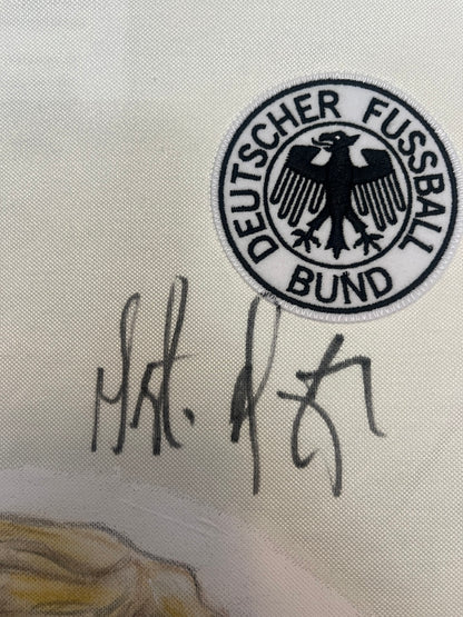 DFB Repro Shirt Portrait Berti Vogts hand-painted and signed S