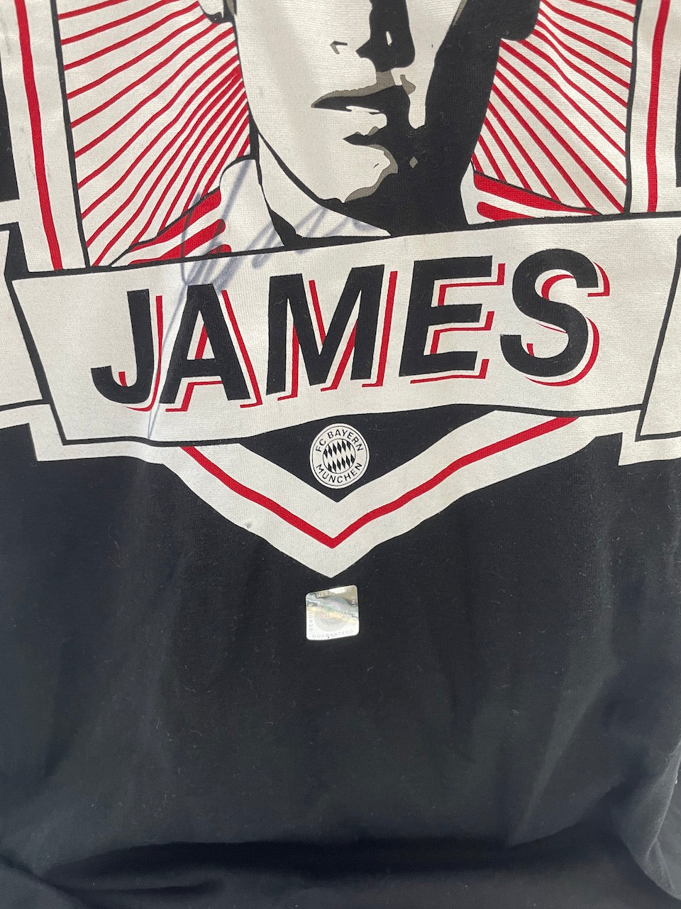 Bayern München T-Shirt James Rodriguez signiert Autogramme Bundesliga Adidas XL