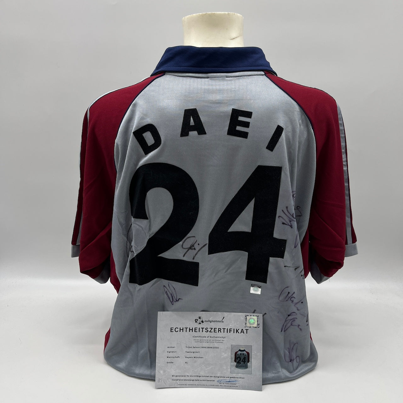 Bayern München Trikot 1998/1999/2000 Teamsigniert Bundesliga COA Adidas XL neu