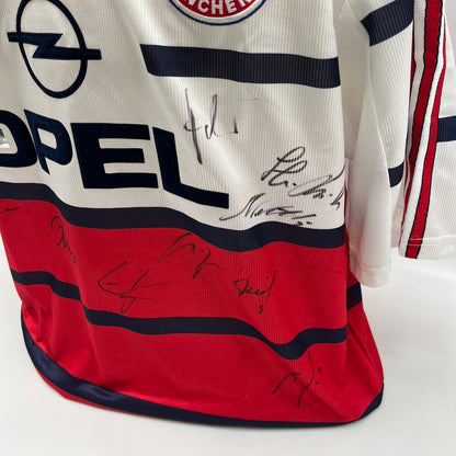Bayern München Trikot 1998/1999/2000 Teamsigniert Bundesliga COA Adidas weiß XL