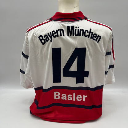 Bayern München Trikot 1998/1999/2000 Teamsigniert Bundesliga COA Adidas weiß XL