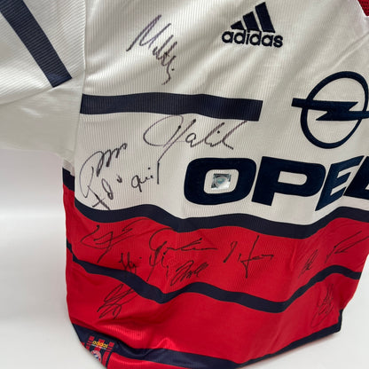 Bayern München Trikot 1998/1999/2000 Teamsigniert Bundesliga COA Adidas XL weiß