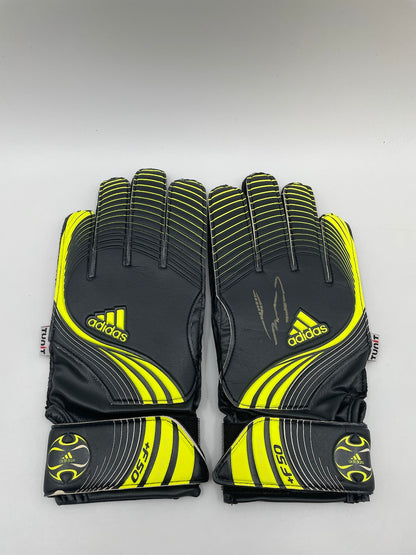 Torwarthandschuh Niklas Lomb signiert Autogramm Bayer Leverkusen COA