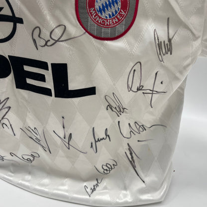 Bayern München Trikot 1996/1997/1998 Teamsigniert Bundesliga COA Adidas neu XL
