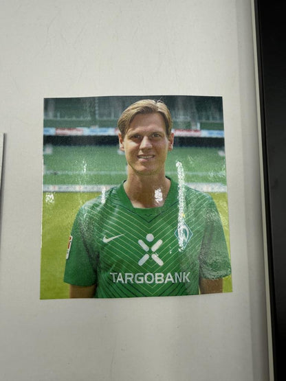 Kapitänsbinde Tim Borowski signiert im Rahmen Werder Bremen COA Fußball