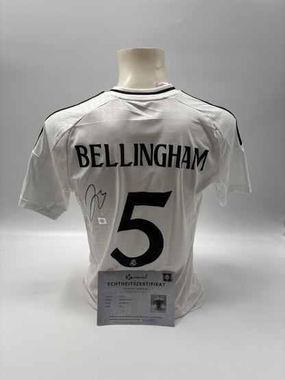 Real Madrid Trikot Jude Bellingham signiert Autogramm Adidas COA 176