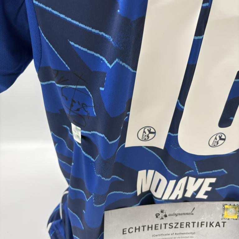 Schalke 04 Trikot Moussa Ndiaye signiert S04 Bundesliga Fußball Adidas Neu L