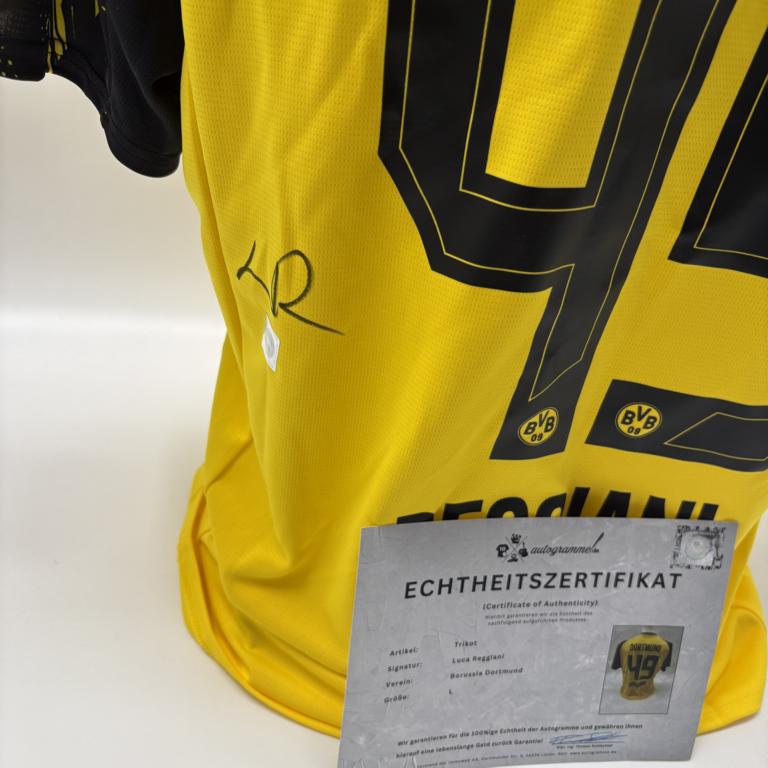 Borussia Dortmund Trikot Luca Reggiani signiert BVB Puma L