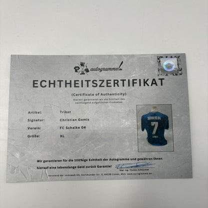Schalke 04 Trikot Christian Gomis signiert S04 Bundesliga Fußball Adidas Neu XL