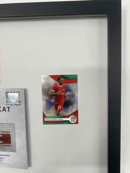 Brazalete de capitán de Trent Alexander-Arnold firmado por el FC Liverpool enmarcado