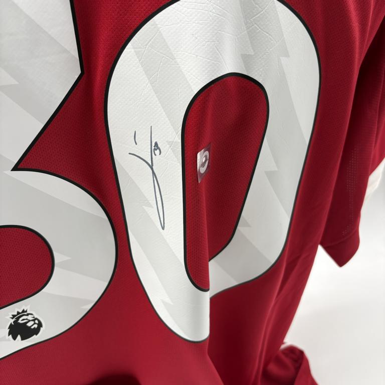 Liverpool FC Trikot Jeremie Frimpong signiert Autogramm Adidas COA XL
