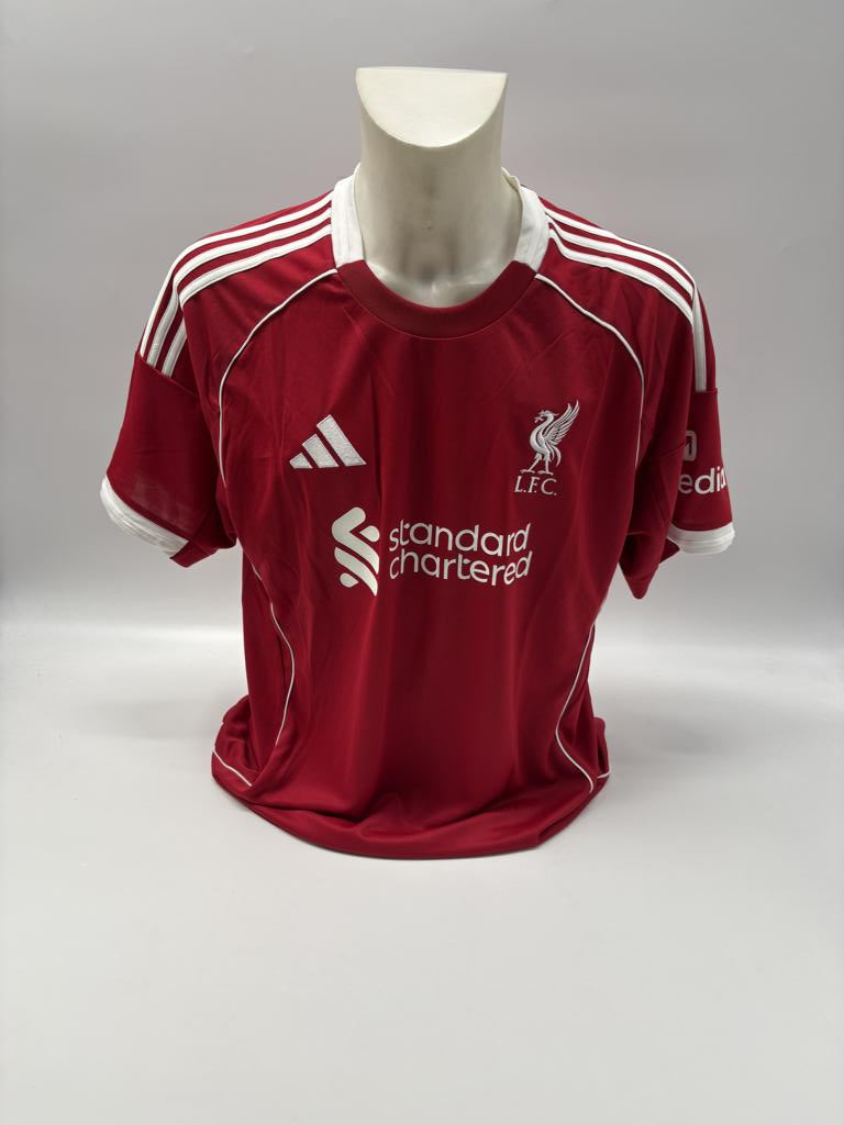 Liverpool FC Trikot Jeremie Frimpong signiert Autogramm Adidas COA XL