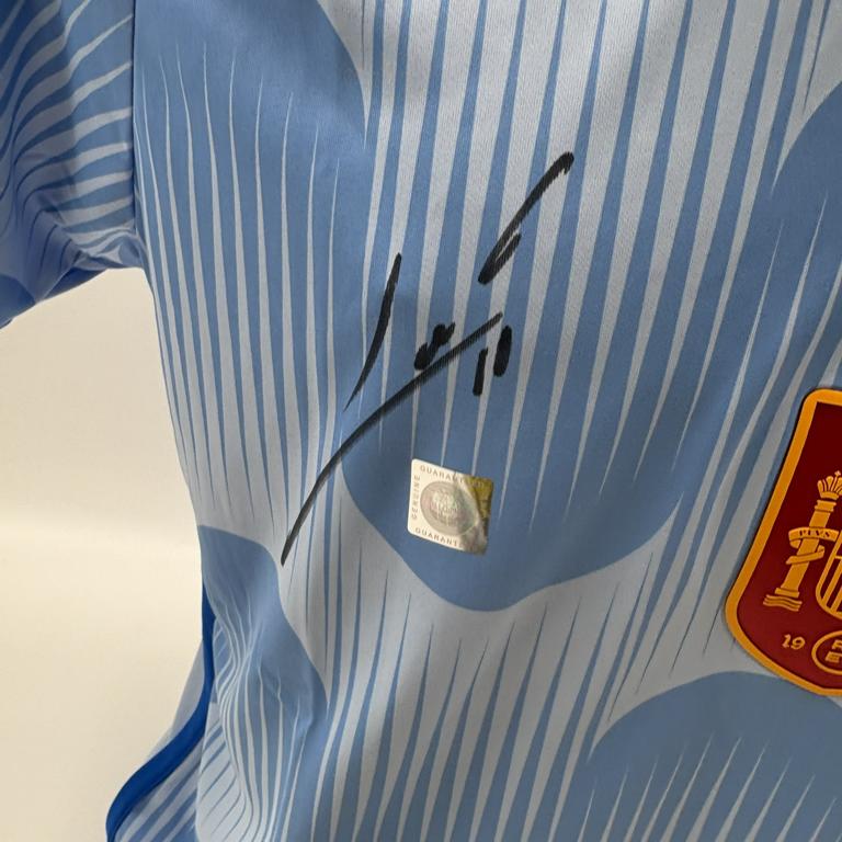 Spanien Trainingsshirt Dani Ceballos signiert Adidas COA Autogramm M