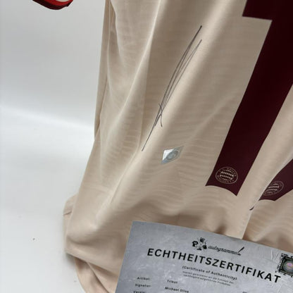 Bayern München Damentrikot Michael Olise signiert Autogramm Adidas COA L
