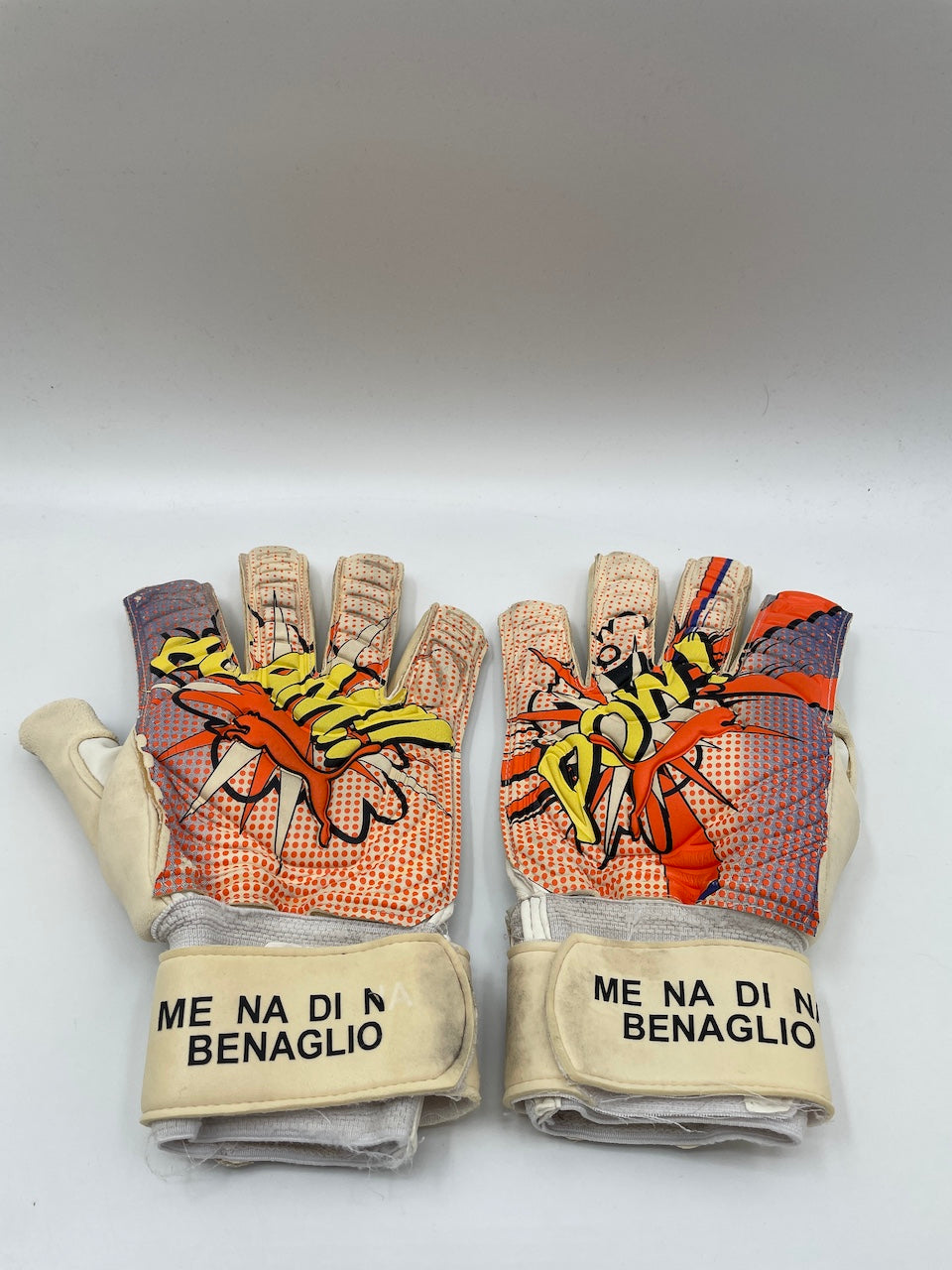 Torwarthandschuhe Diego Benalgio getragen + signiert Autogramm Wolfsburg Matchworn