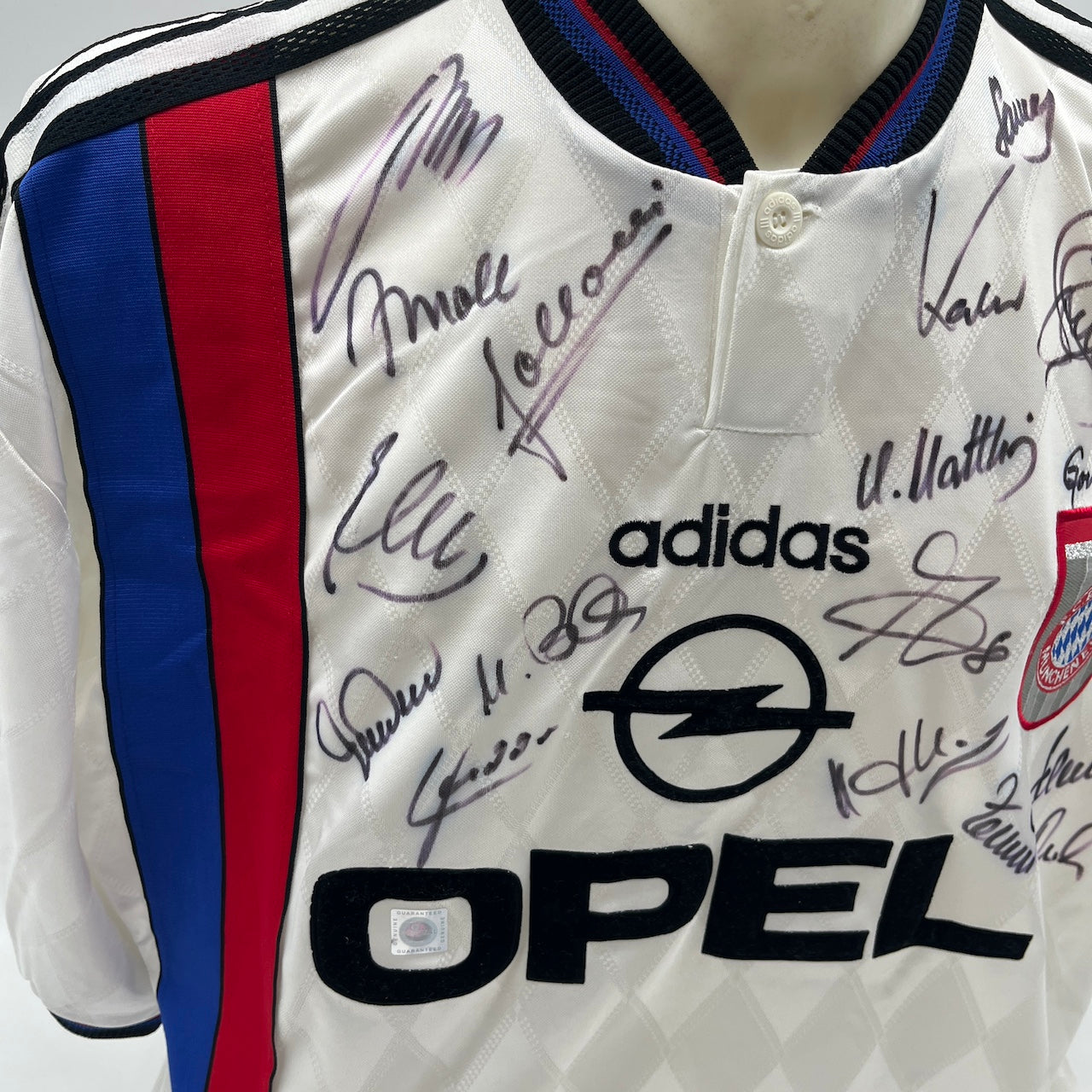 Bayern München Trikot 1996/1997/1998 Teamsigniert neu Bundesliga COA Adidas XL