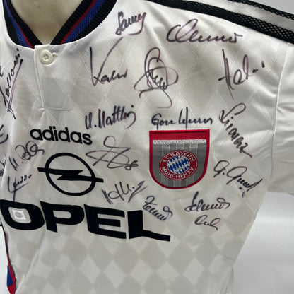 Bayern München Trikot 1996/1997/1998 Teamsigniert neu Bundesliga COA Adidas XL