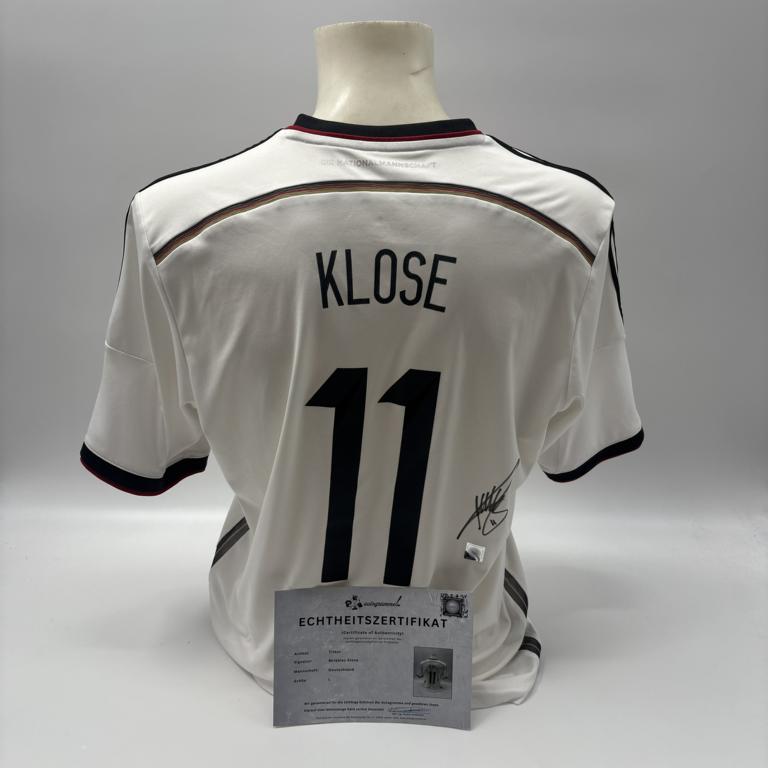 DFB Trikot WM 2014 Miroslav Klose signiert Autogramme Adidas COA L