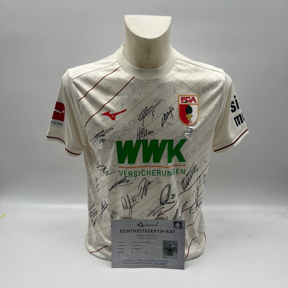 FC Augsburg Trikot 2024/2025 Teamsigniert COA Bundesliga M