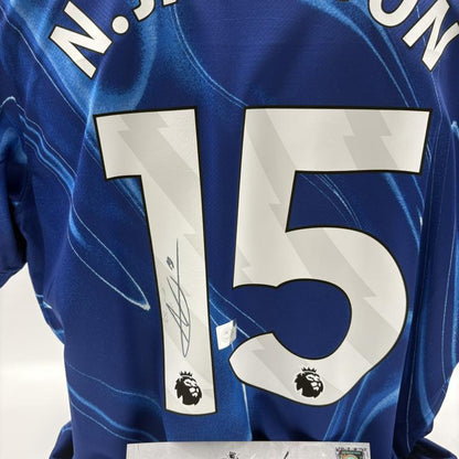 FC Chelsea Trikot Nicolas Jackson signiert Autogramm Nike COA XL