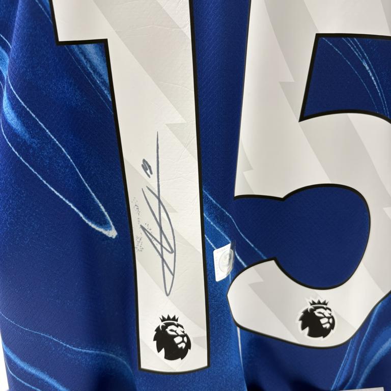 FC Chelsea Trikot Nicolas Jackson signiert Autogramm Nike COA XL