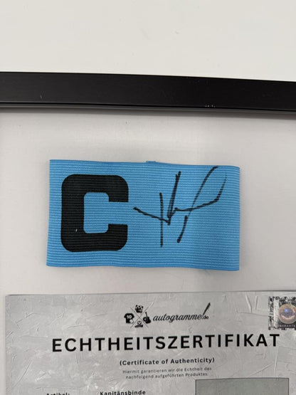 Kapitänsbinde Jonas Hofmann signiert im Rahmen Borussia Mönchengladbach Autogramm