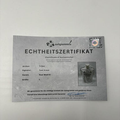 Real Madrid Trikot Toni Kroos signiert Autogramm Adidas COA L
