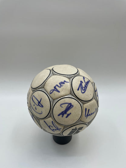 FC Bayern Fußball Teamsigniert 1988/1989 Unterschrift Autogramm Derbystar Ball