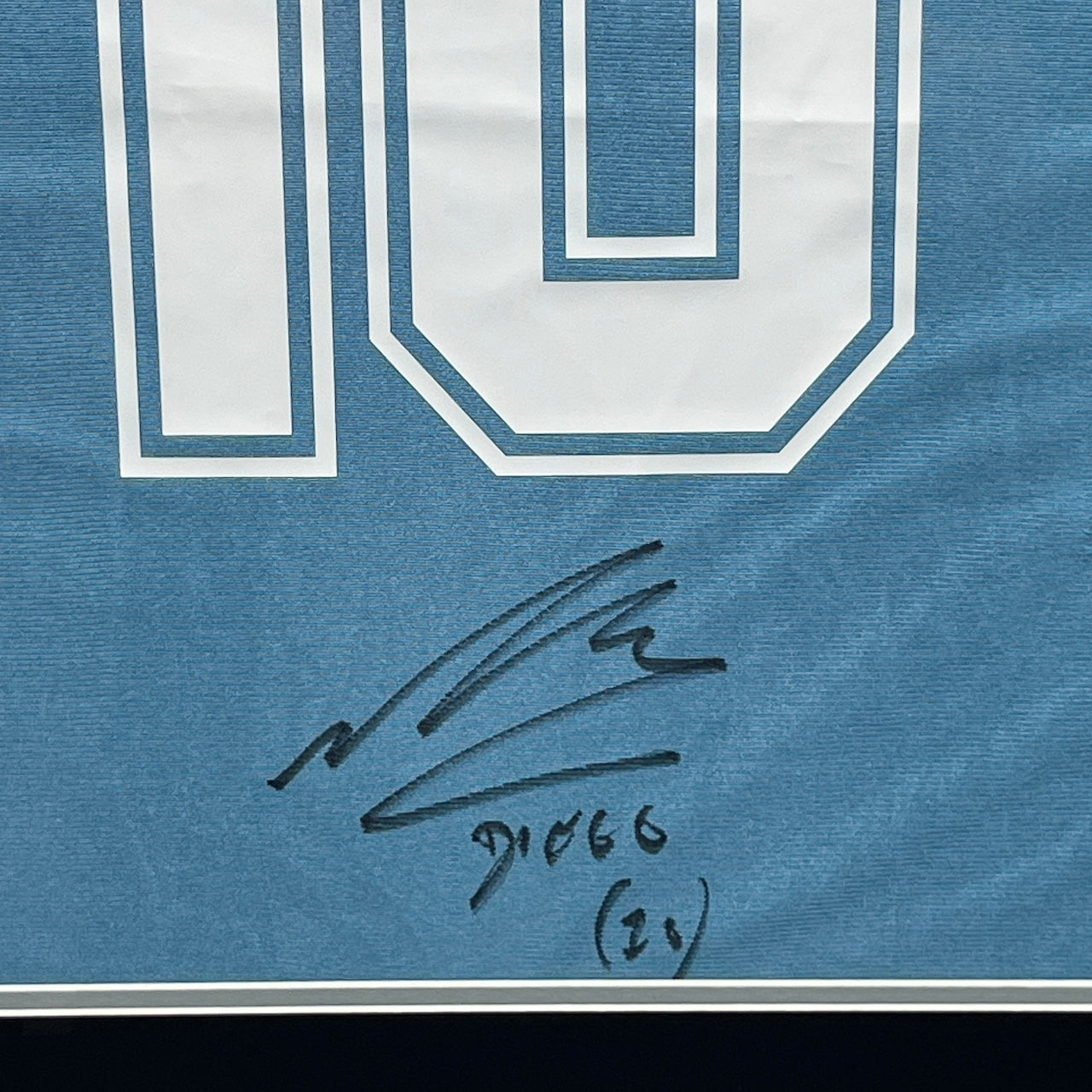 SSC Neapel Trikot Diego Maradona signiert im Rahmen COA