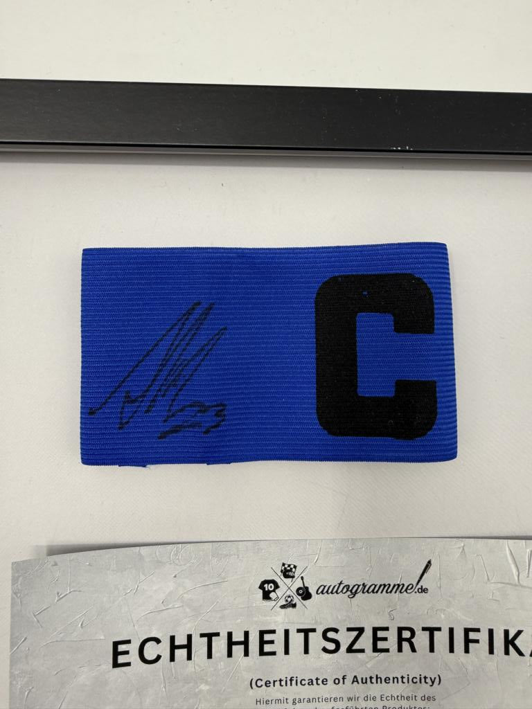 Kapitänsbinde Adam Hložek signiert im Rahmen TSG 1899 Hoffenheim COA Fußball
