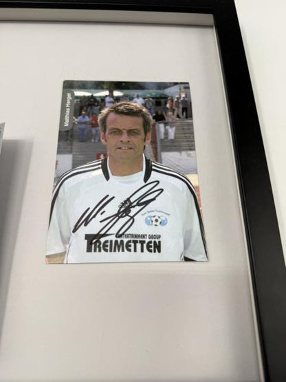 Kapitänsbinde Matthias Herget signiert im Rahmen VFL Bochum COA