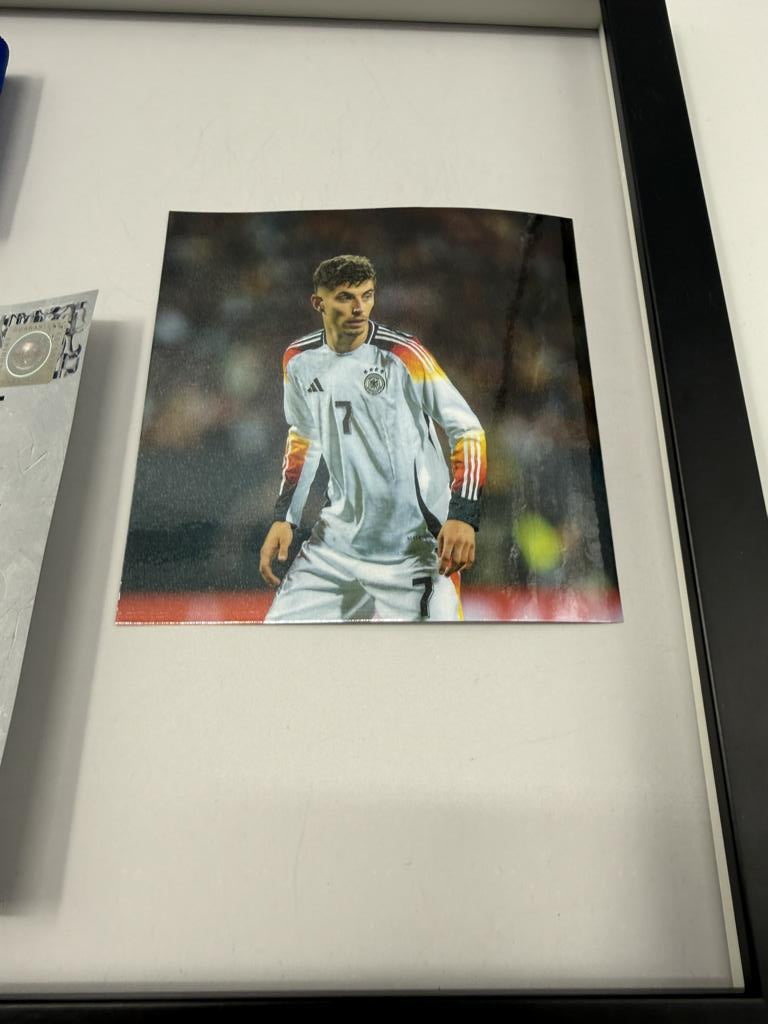 Kapitänsbinde Kai Havertz signiert im Rahmen Deutschland Autogramm COA Fußball