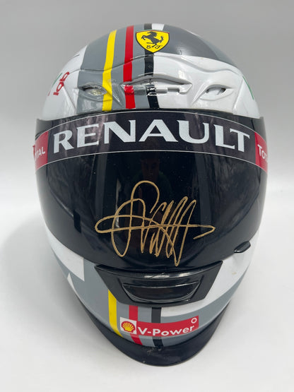Sebastian Vettel Formel 1 Replica Helm signiert Autogramm COA 1:1