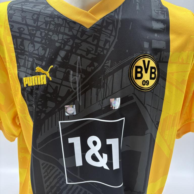 Borussia Dortmund Trikot Felix Nmecha und Ramy Bensebaini signiert BVB Puma COA L